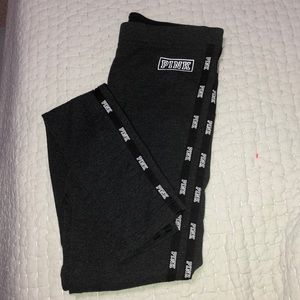 Victoria Secret Pink black yoga leggings